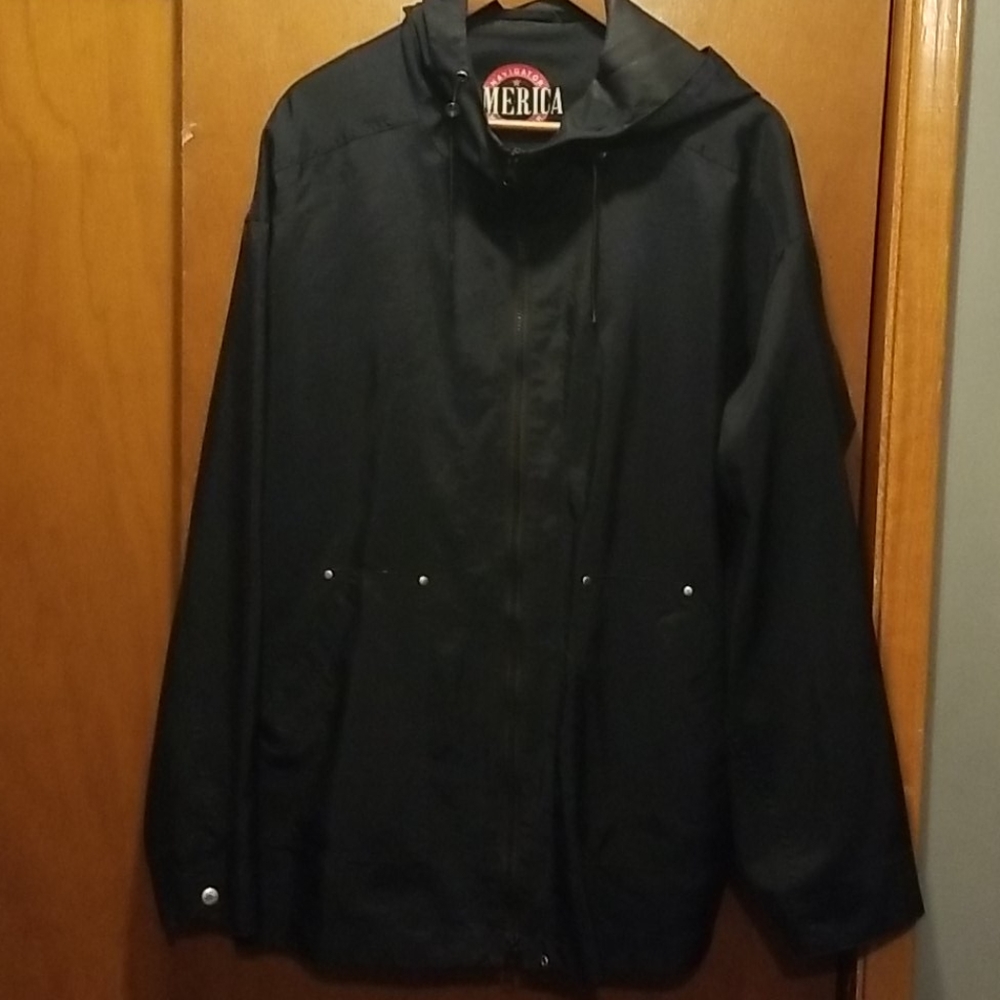 Hooded windbreaker